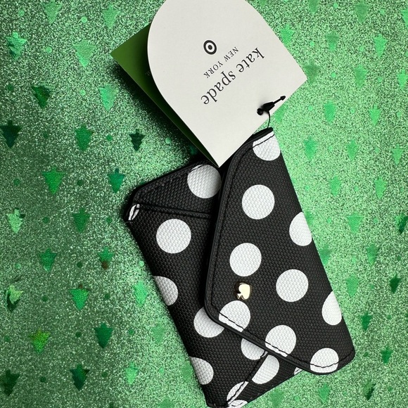 kate spade Accessories - kate spade x Target Polka Dot Card Holder NWT